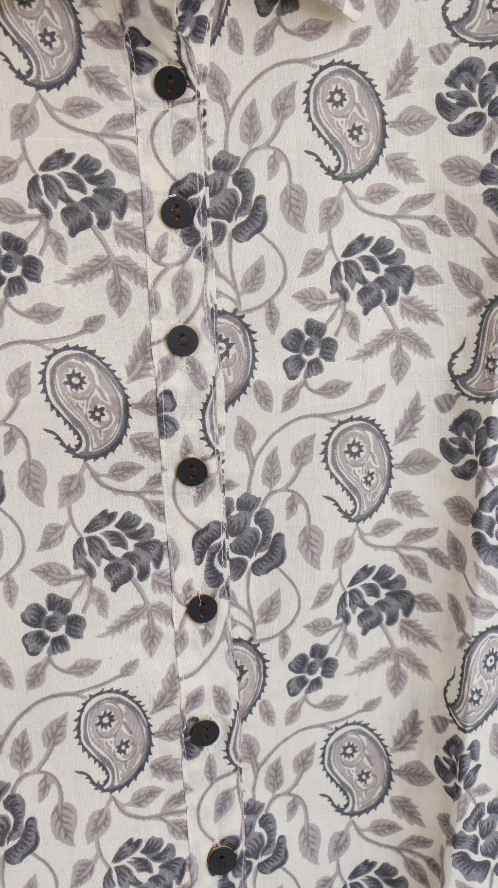 Grey Paisley Shirt