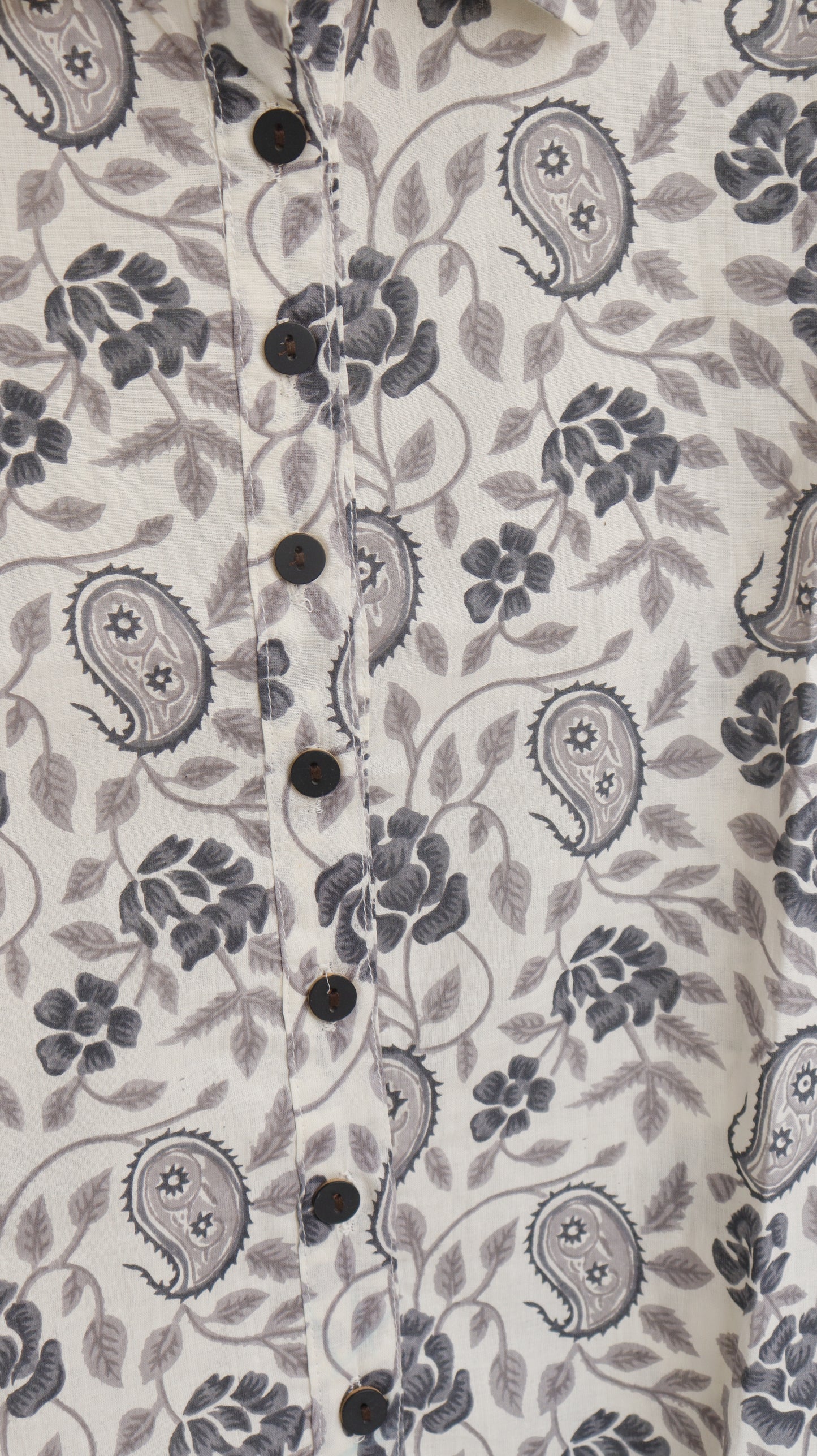 Grey Paisley Shirt