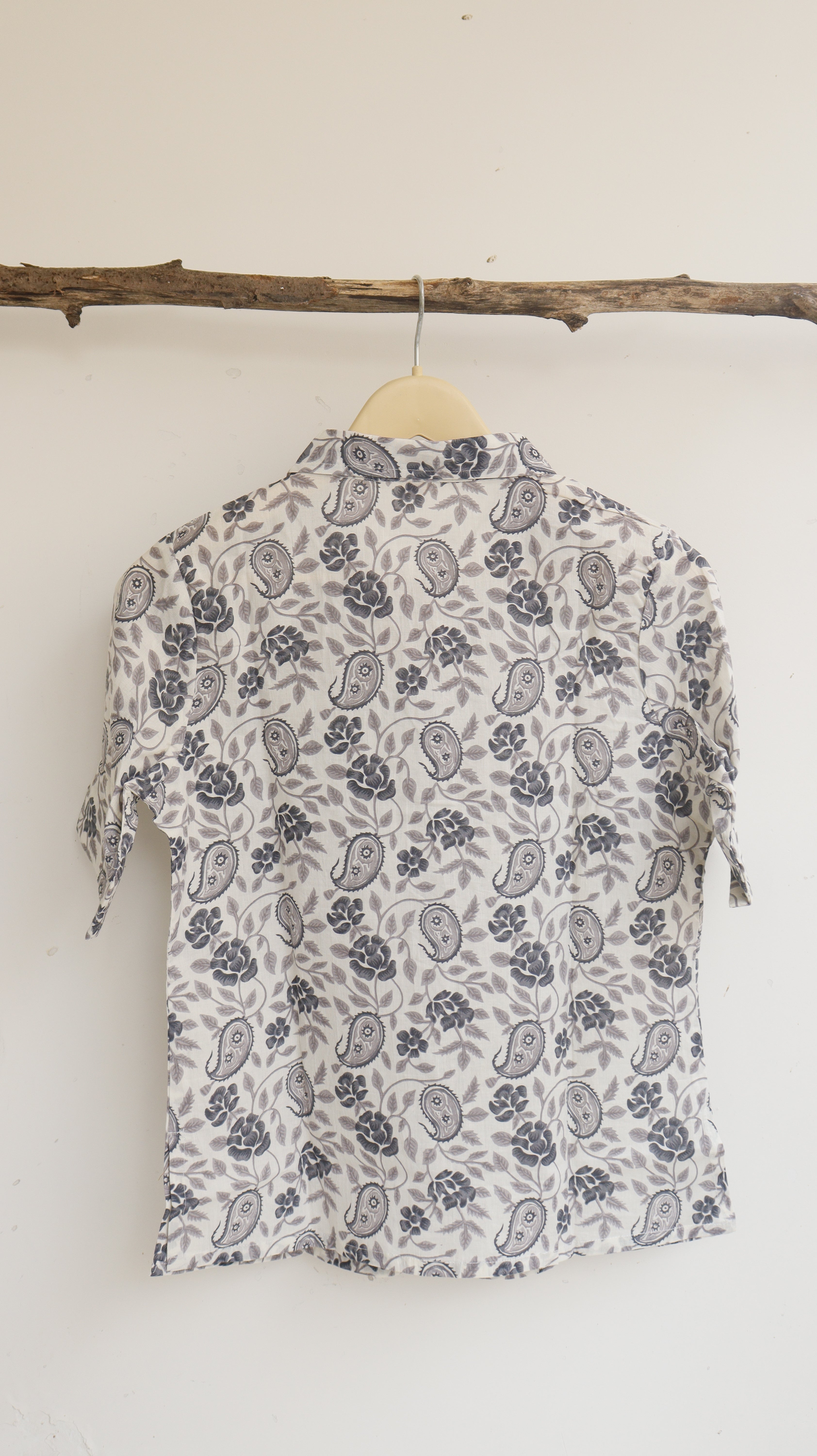 Grey Paisley Shirt