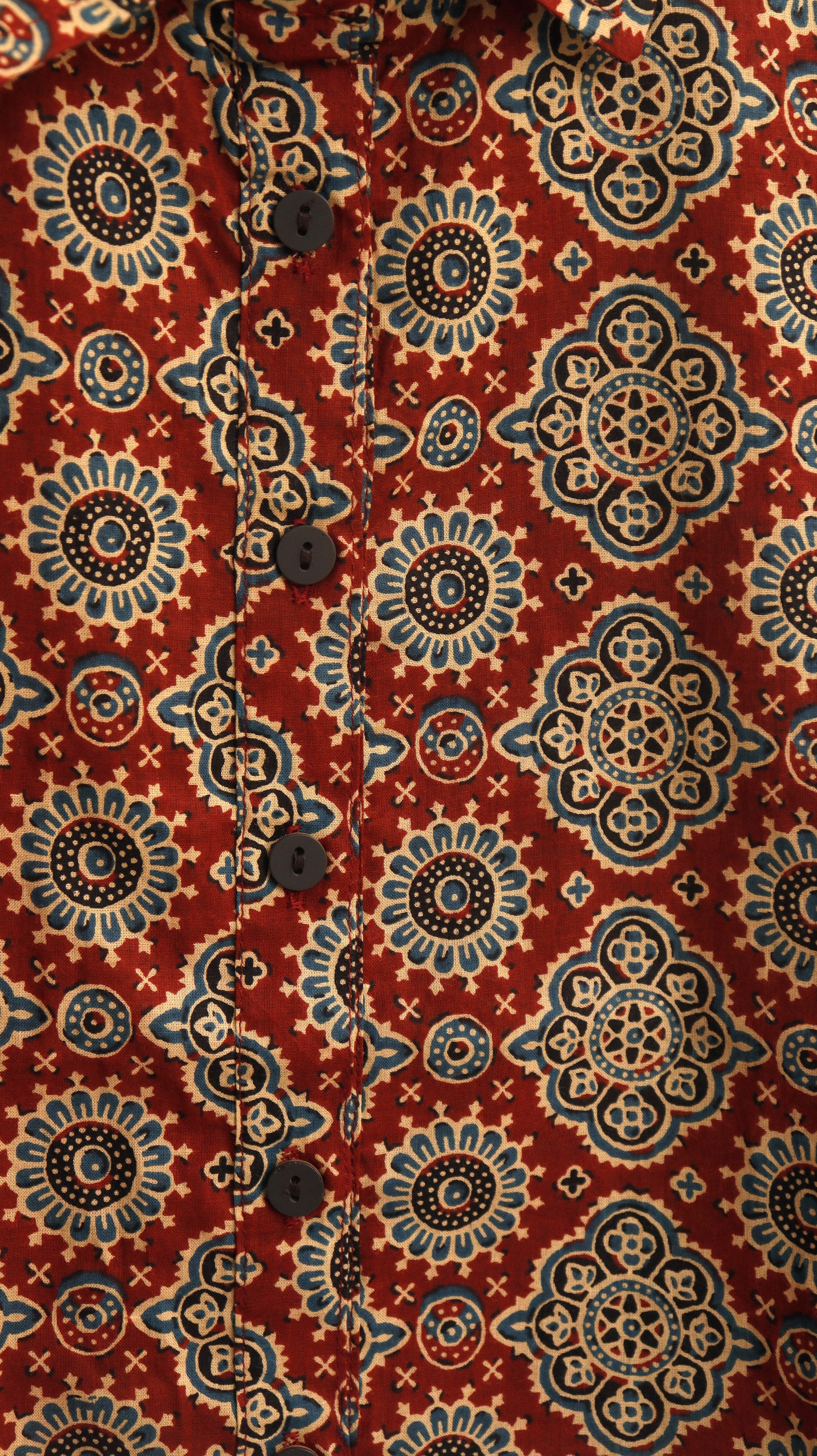 Ajrakh Motif Shirt
