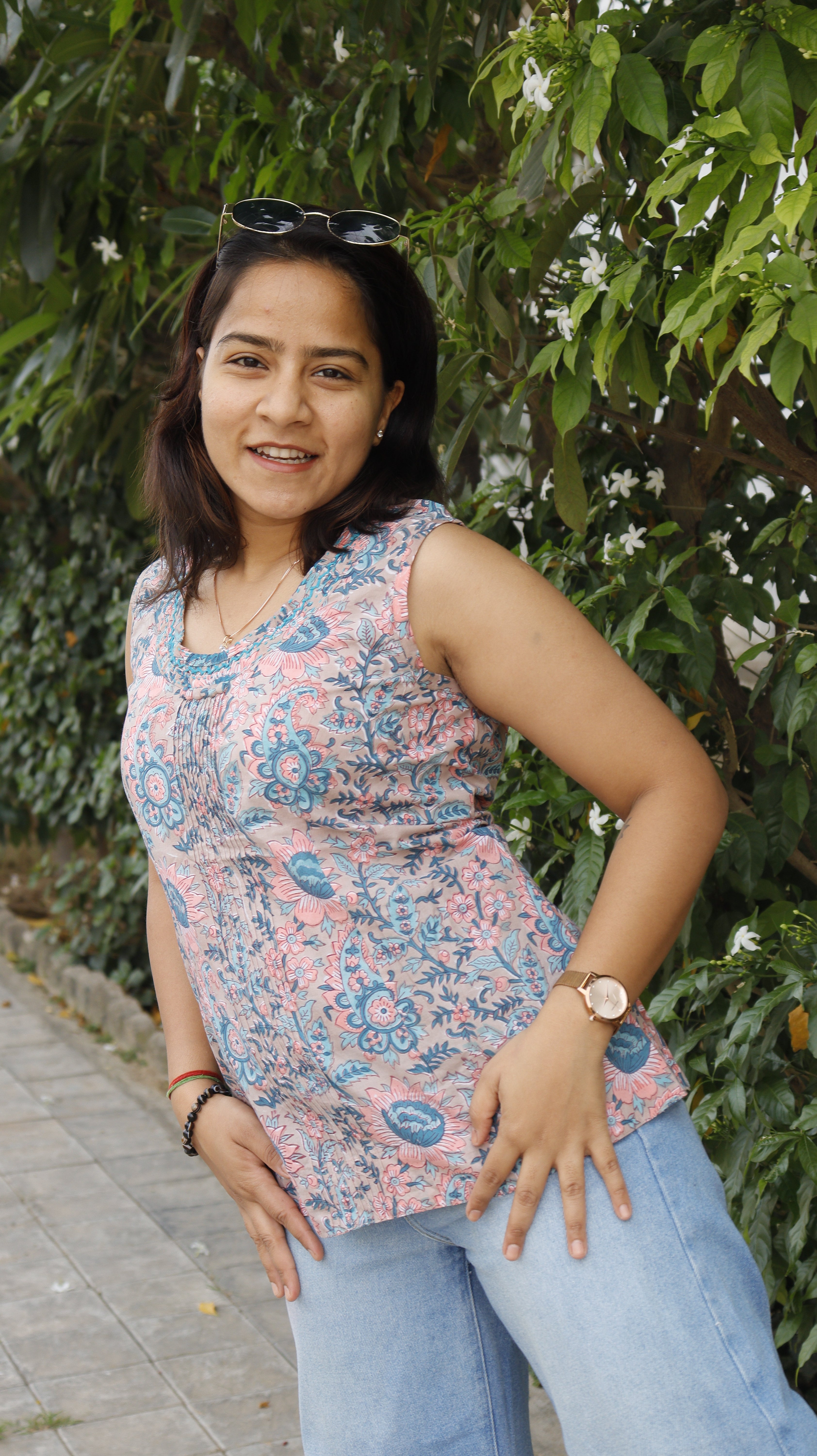 Pastel Pintuck Top