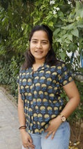 Black Floral Shirt