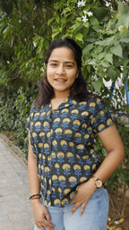 Black Floral Shirt