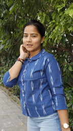 Ikat Crop Shirt