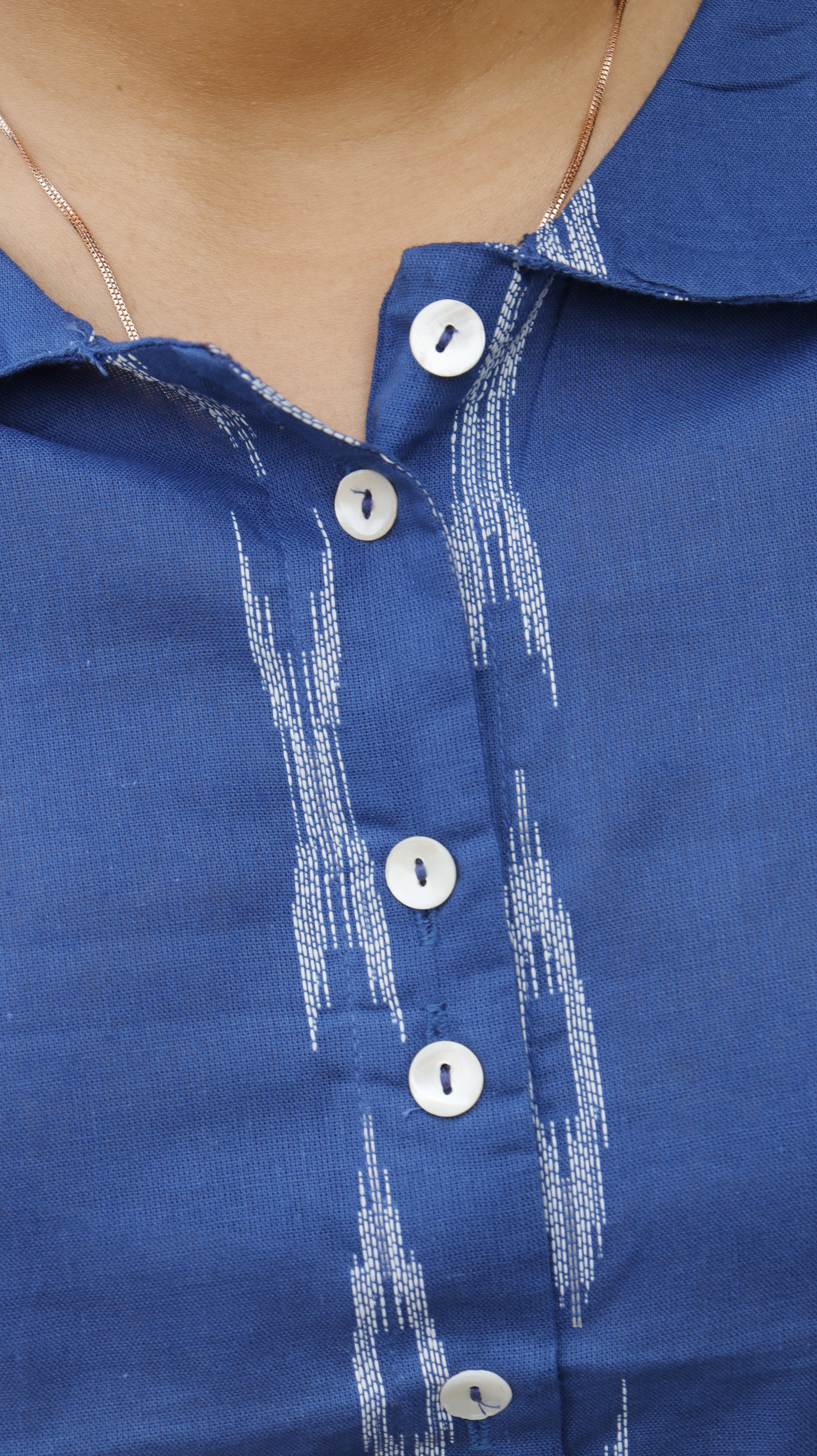 Ikat Crop Shirt