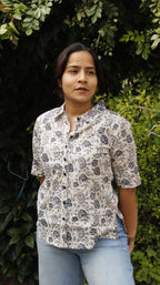 Grey Paisley Shirt