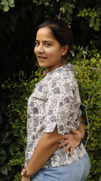 Grey Paisley Shirt