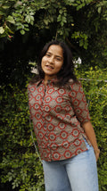 Ajrakh Motif Shirt