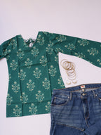 Emerald Blue Kurti