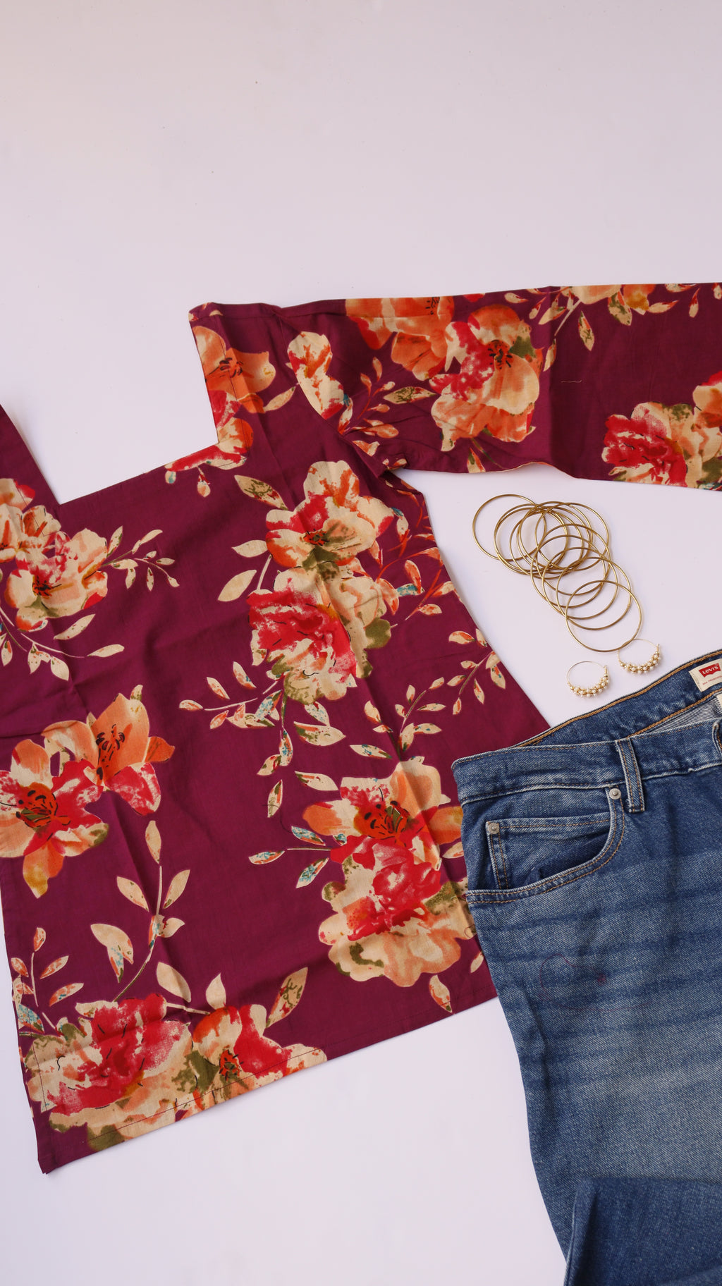 Plum Garden Kurti
