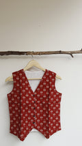 Red Floral Vest
