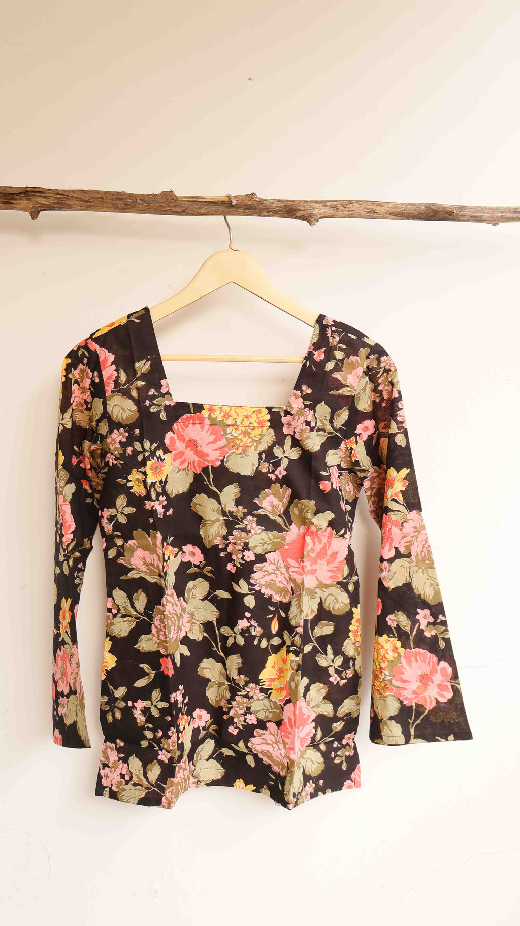 Black Floral Kurti