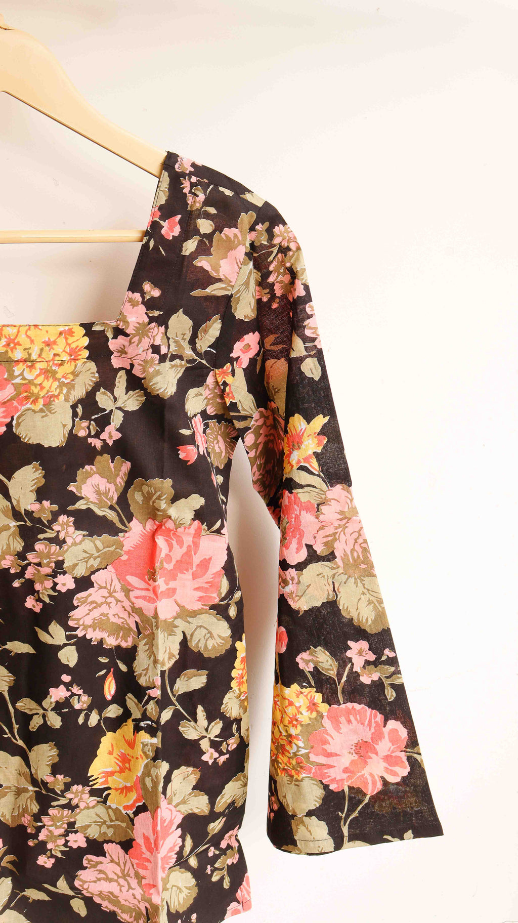 Black Floral Kurti