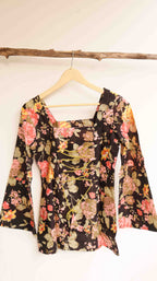 Black Floral Kurti