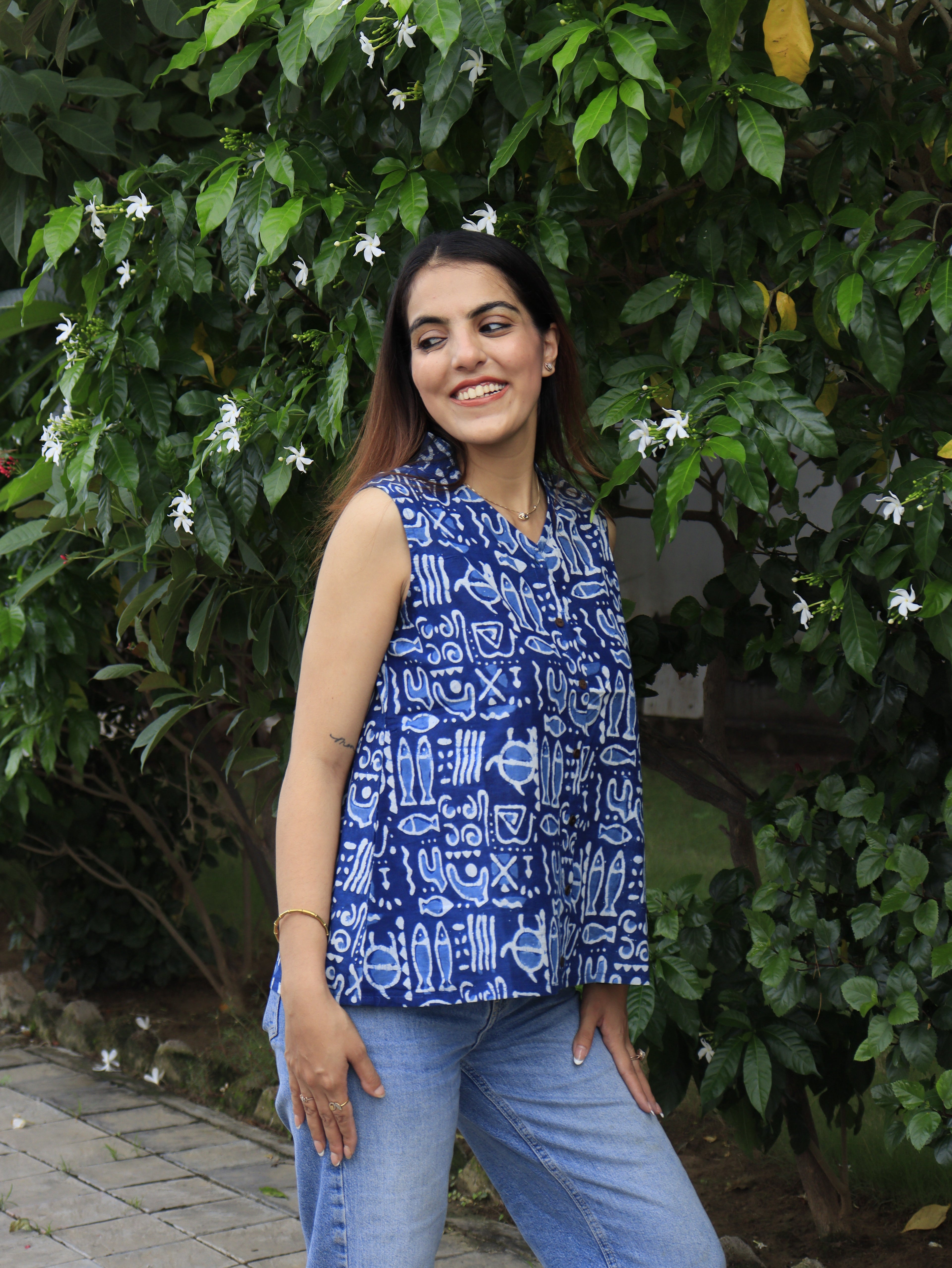 Indigo Fauna Top