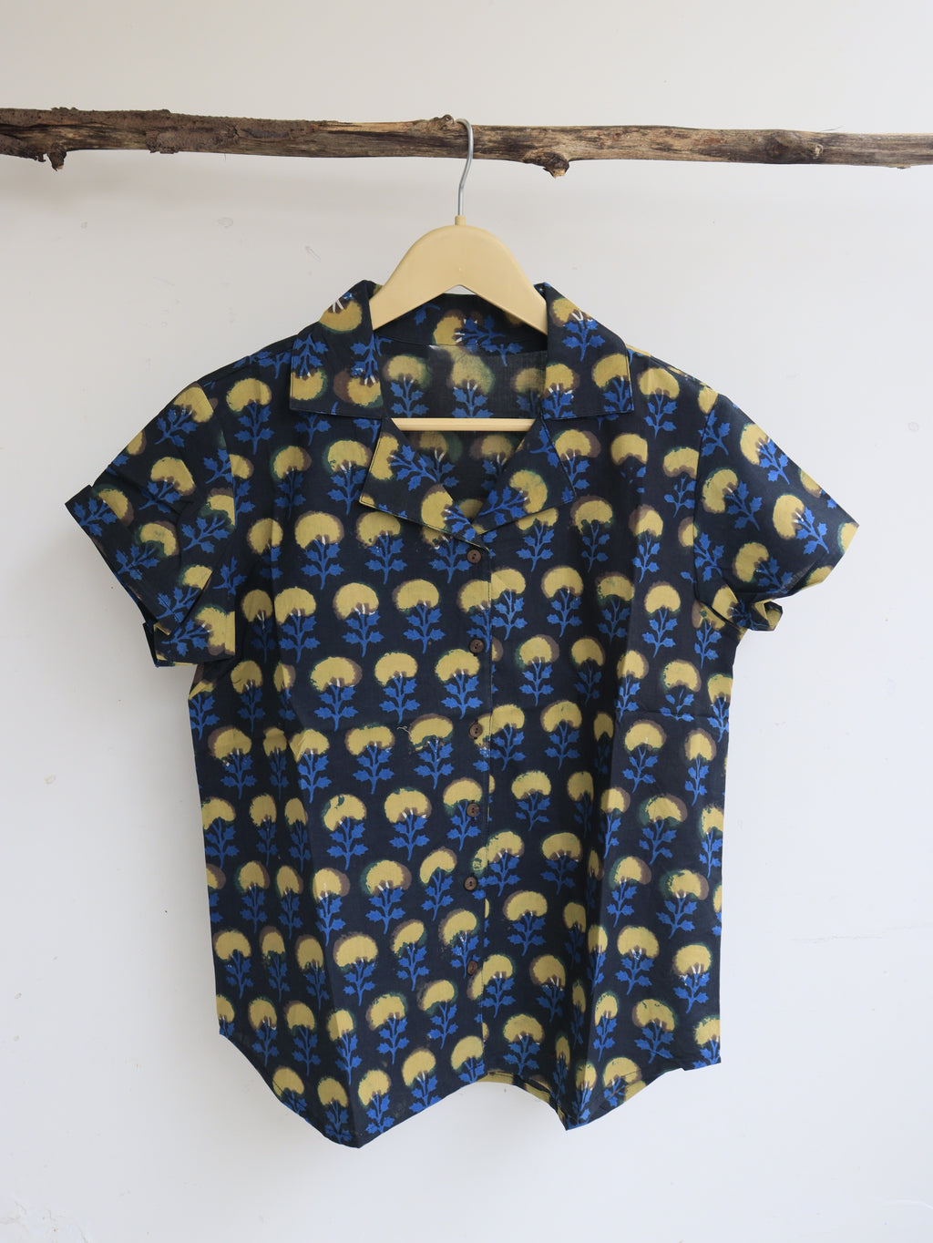 Black Floral Shirt