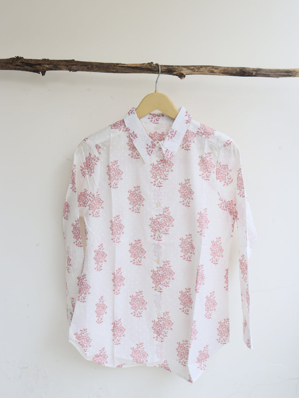 White Floral Shirt