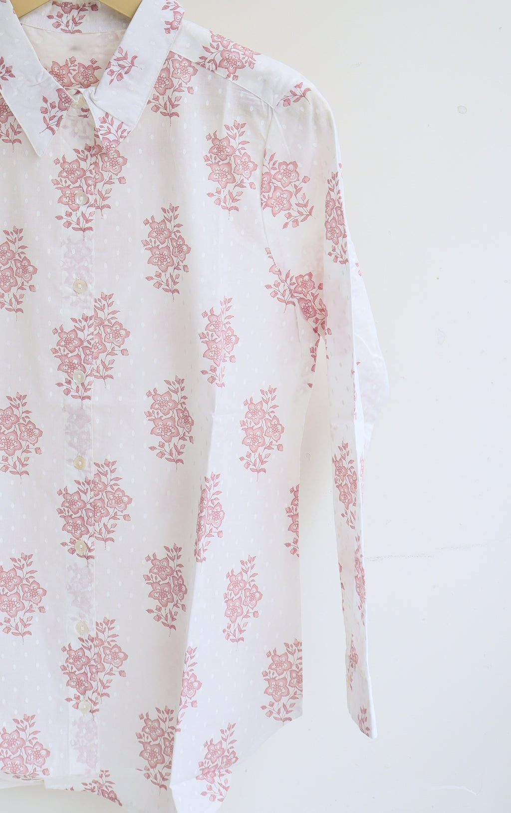 White Floral Shirt