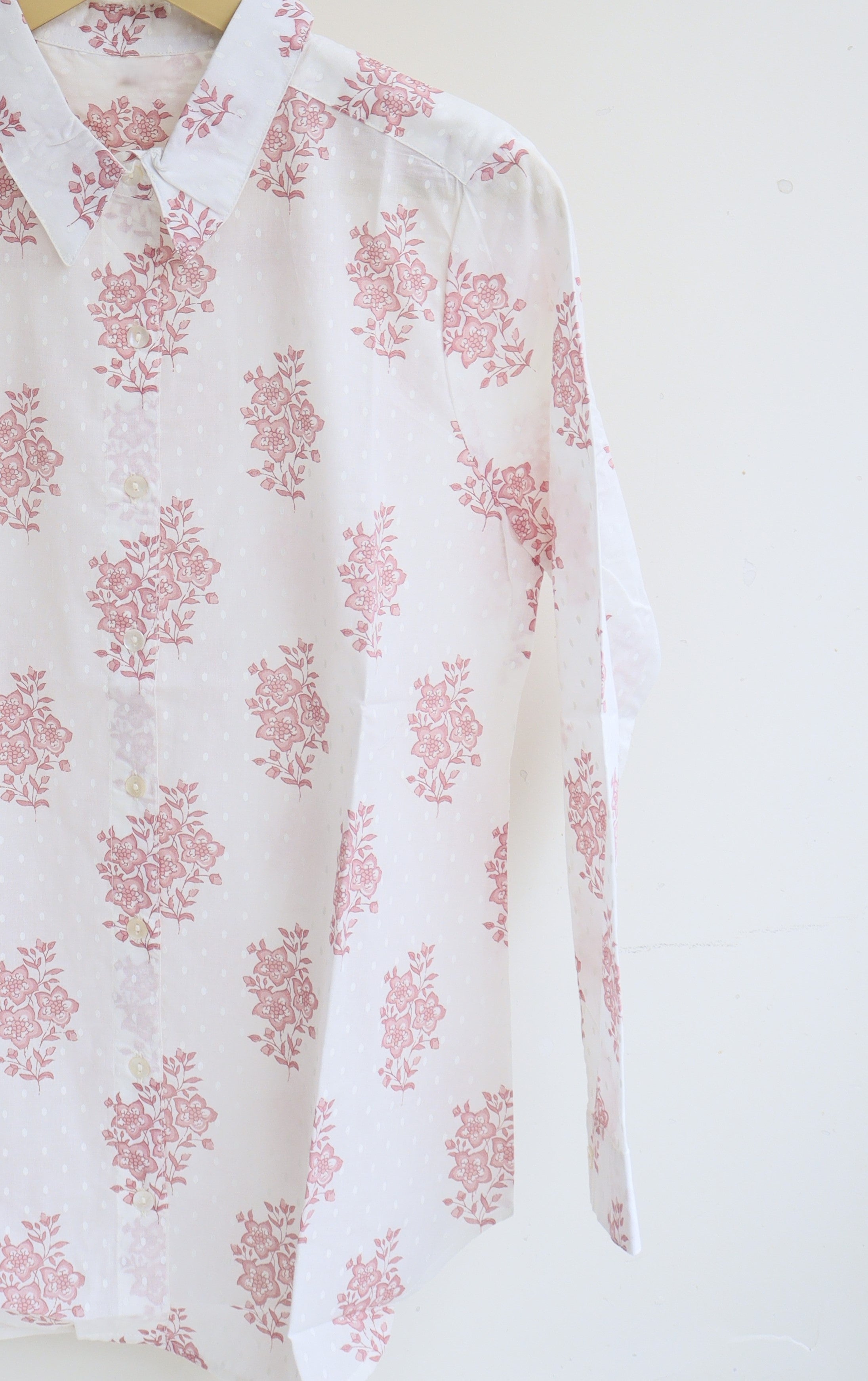 White Floral Shirt