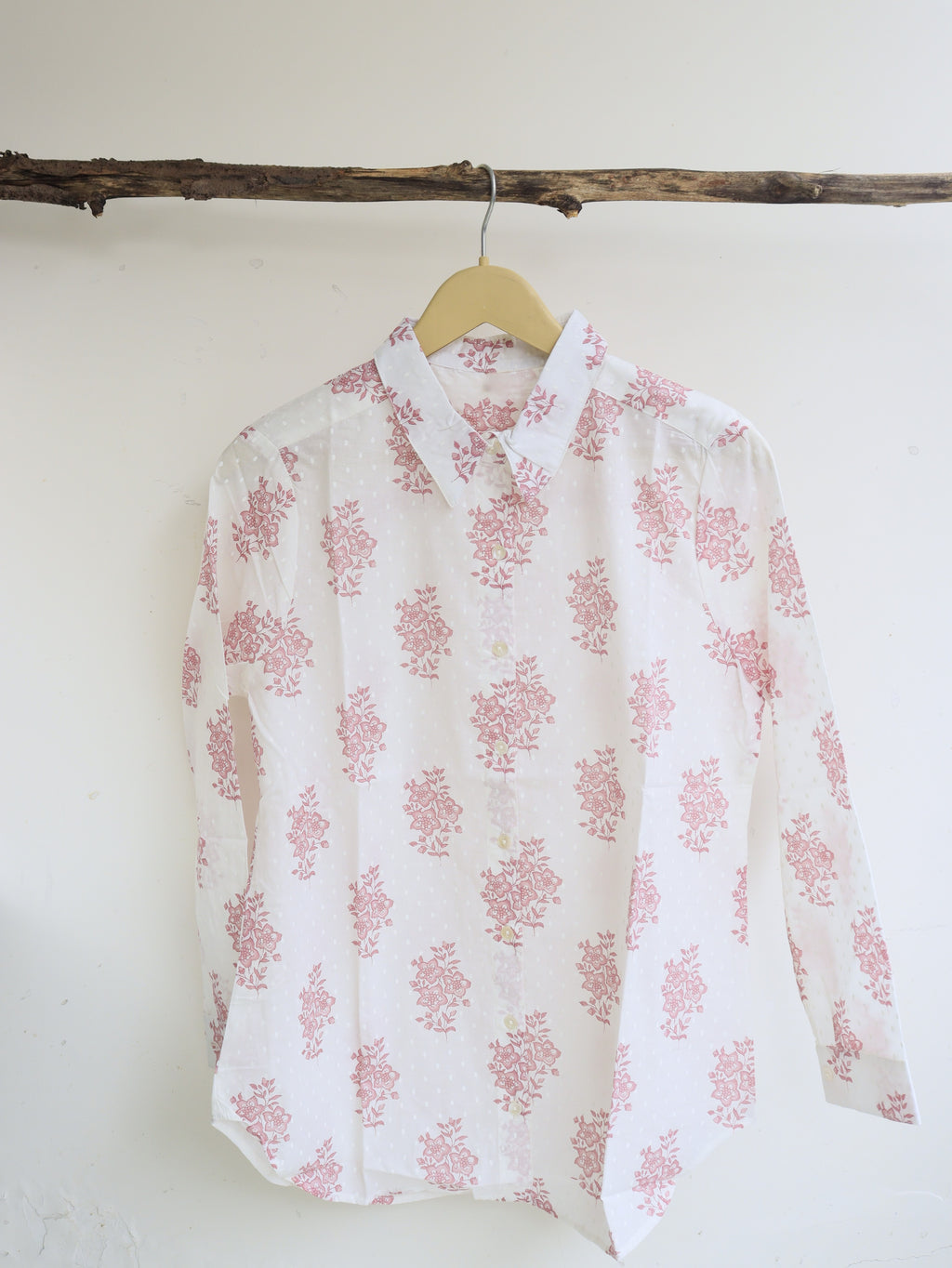 White Floral Shirt