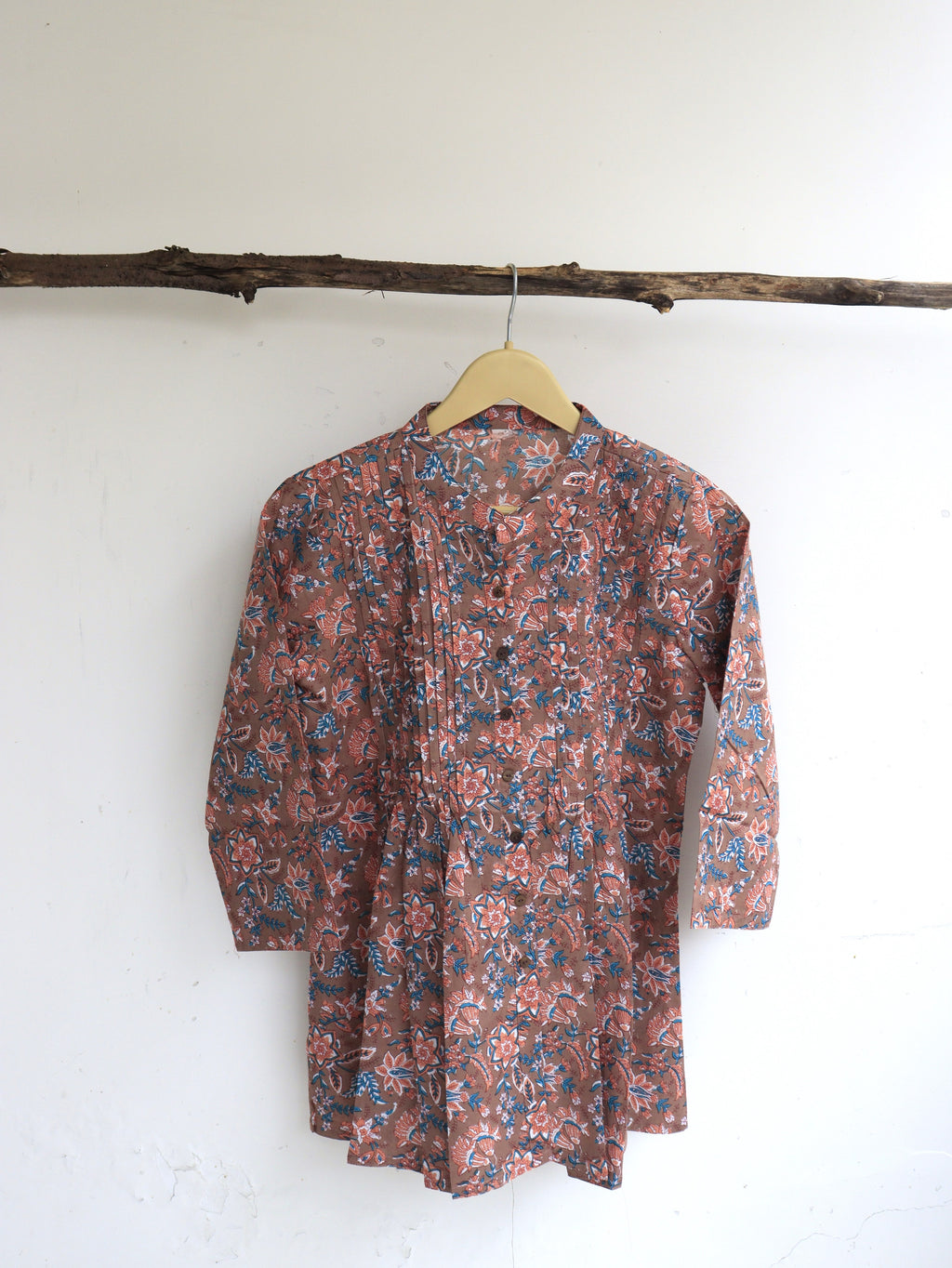 Brown Floral Top
